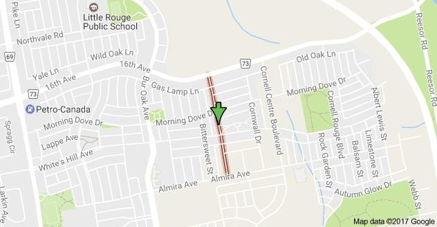 Χάρτης της Black creek drive Toronto
