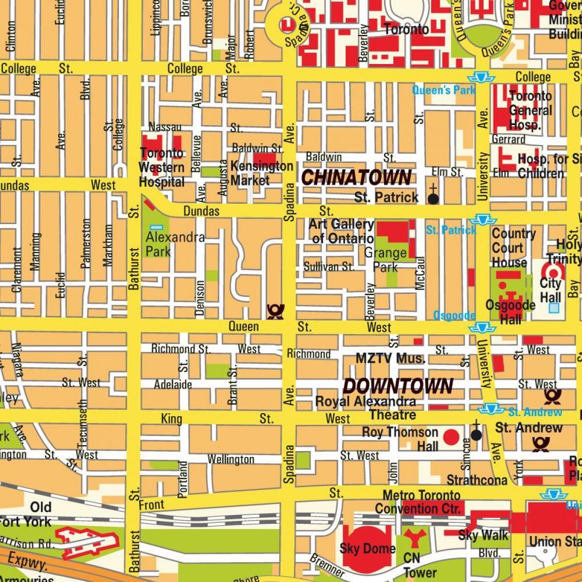 Χάρτης της Chinatown Οντάριο