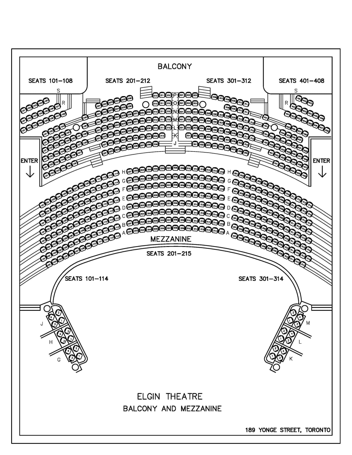 Χάρτης της Elgin & Winter Garden Theatre