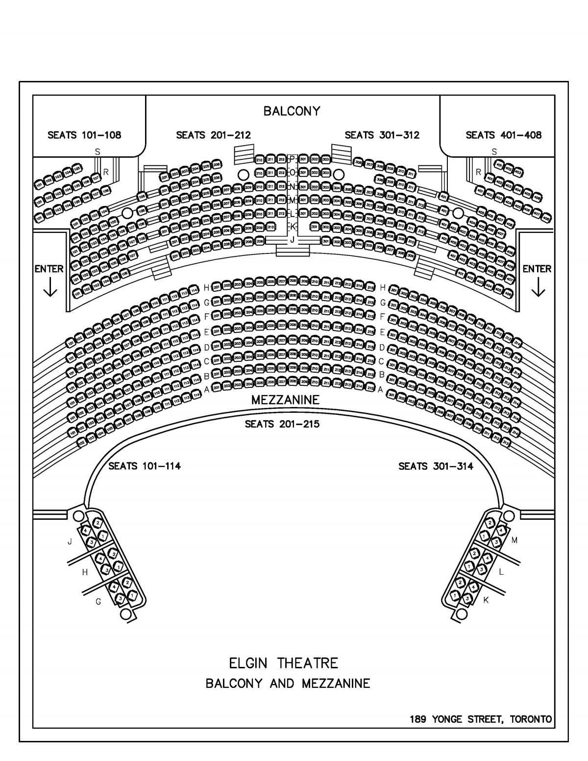 Χάρτης της Elgin & Winter Garden Theatre