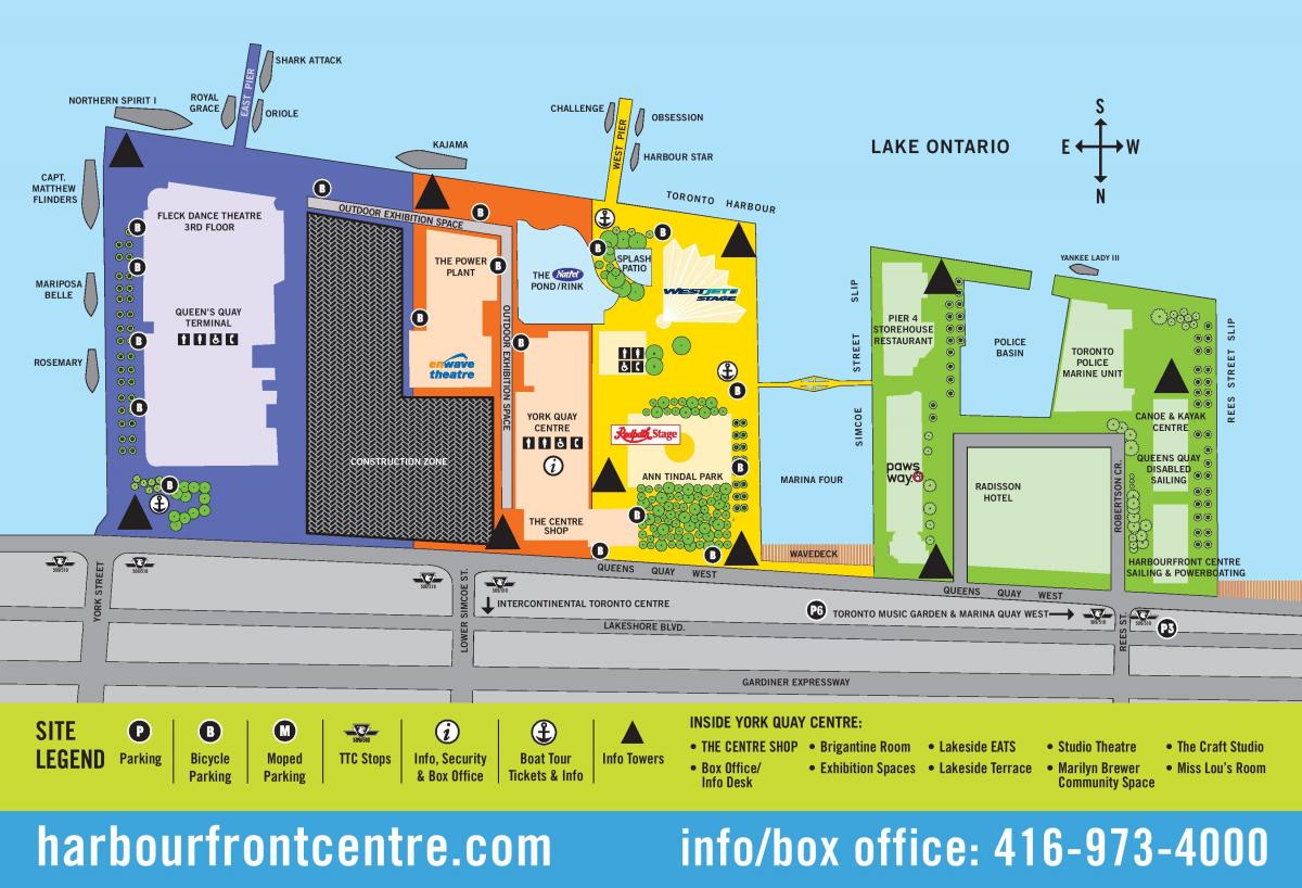 Χάρτης της Harbourfront Centre