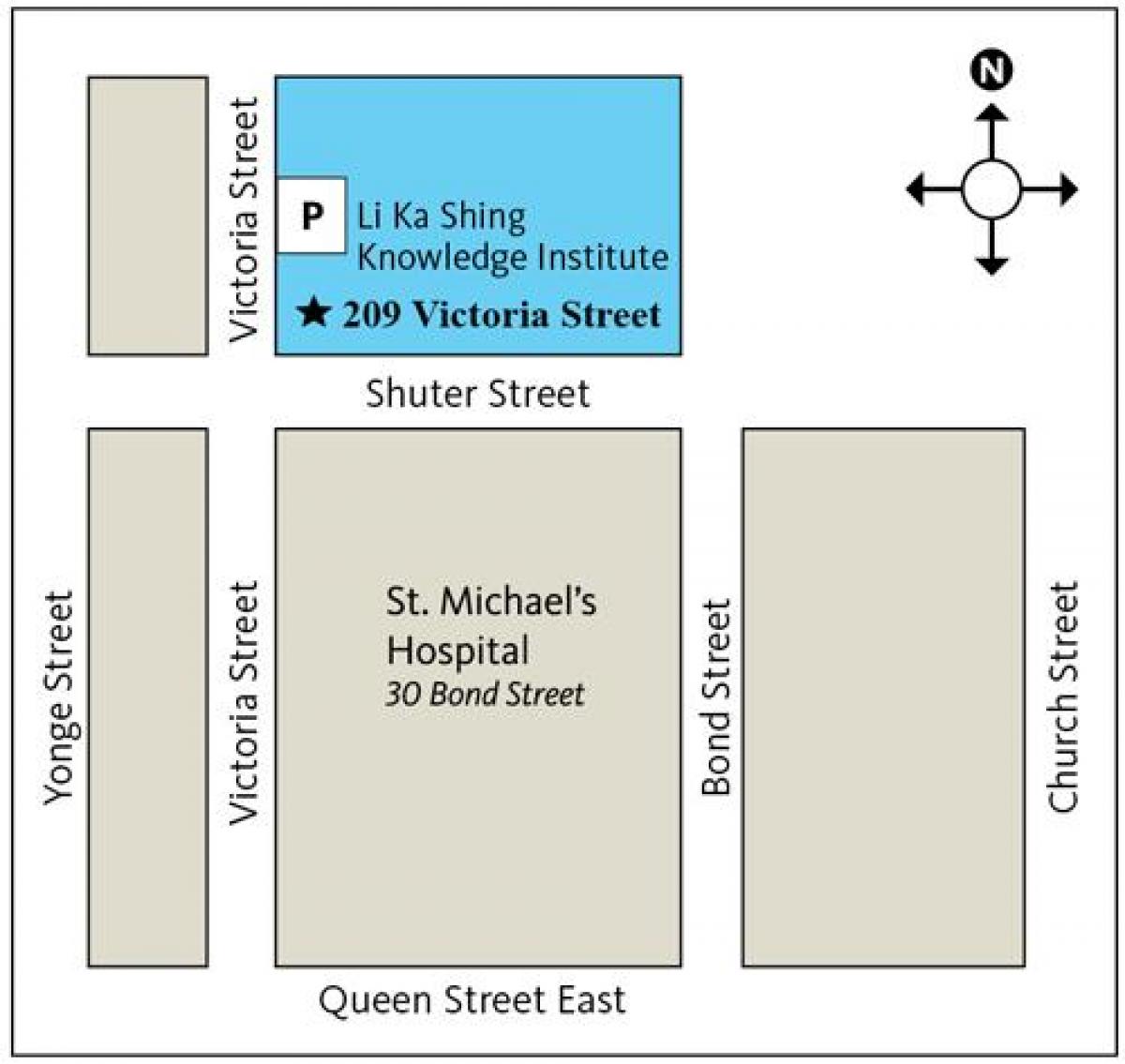 Χάρτης του Li Ka Shing Γνώση Ινστιτούτου του Τορόντο