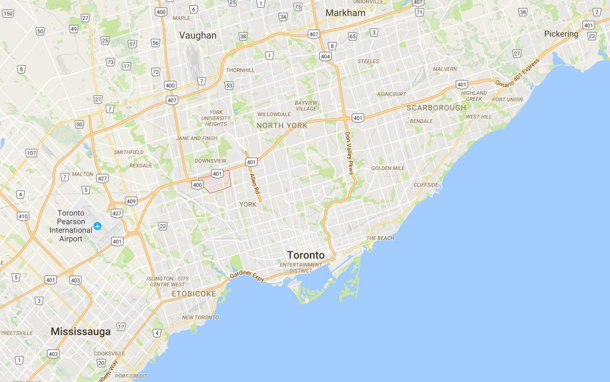 Χάρτης της Maple Leaf περιοχή, Τορόντο