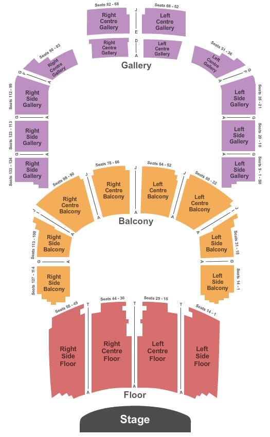 Χάρτης της Massey Hall