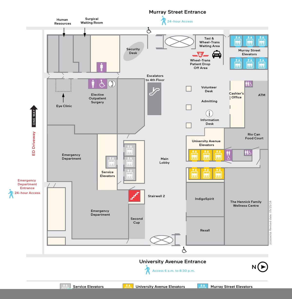 Χάρτης του Mount Sinai Hospital στο Τορόντο