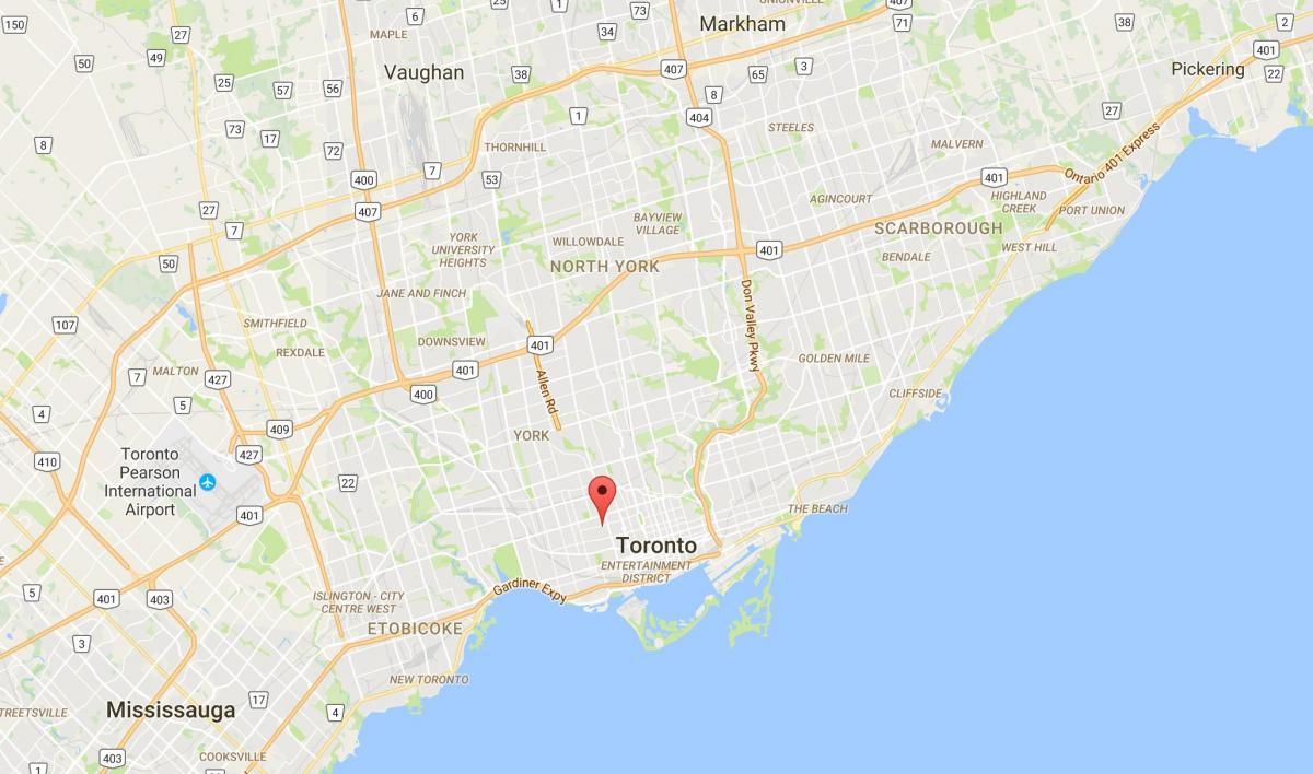 Χάρτης της Palmerston περιοχή, Τορόντο