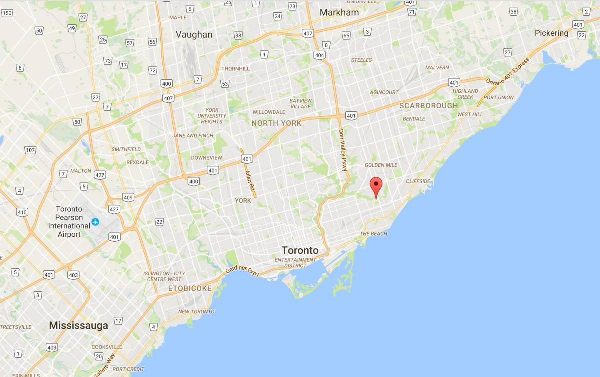 Χάρτης της Ημισελήνου Πόλης Toronto