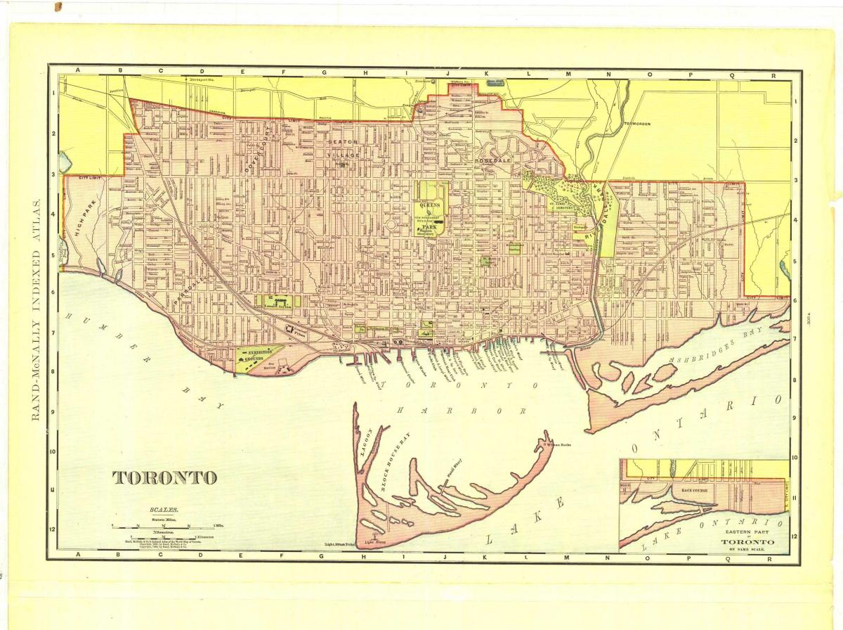 Χάρτης της ιστορικής Τορόντο