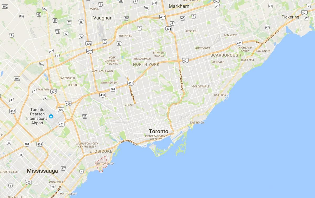 Χάρτης του Νέα Τορόντο περιοχή, Τορόντο