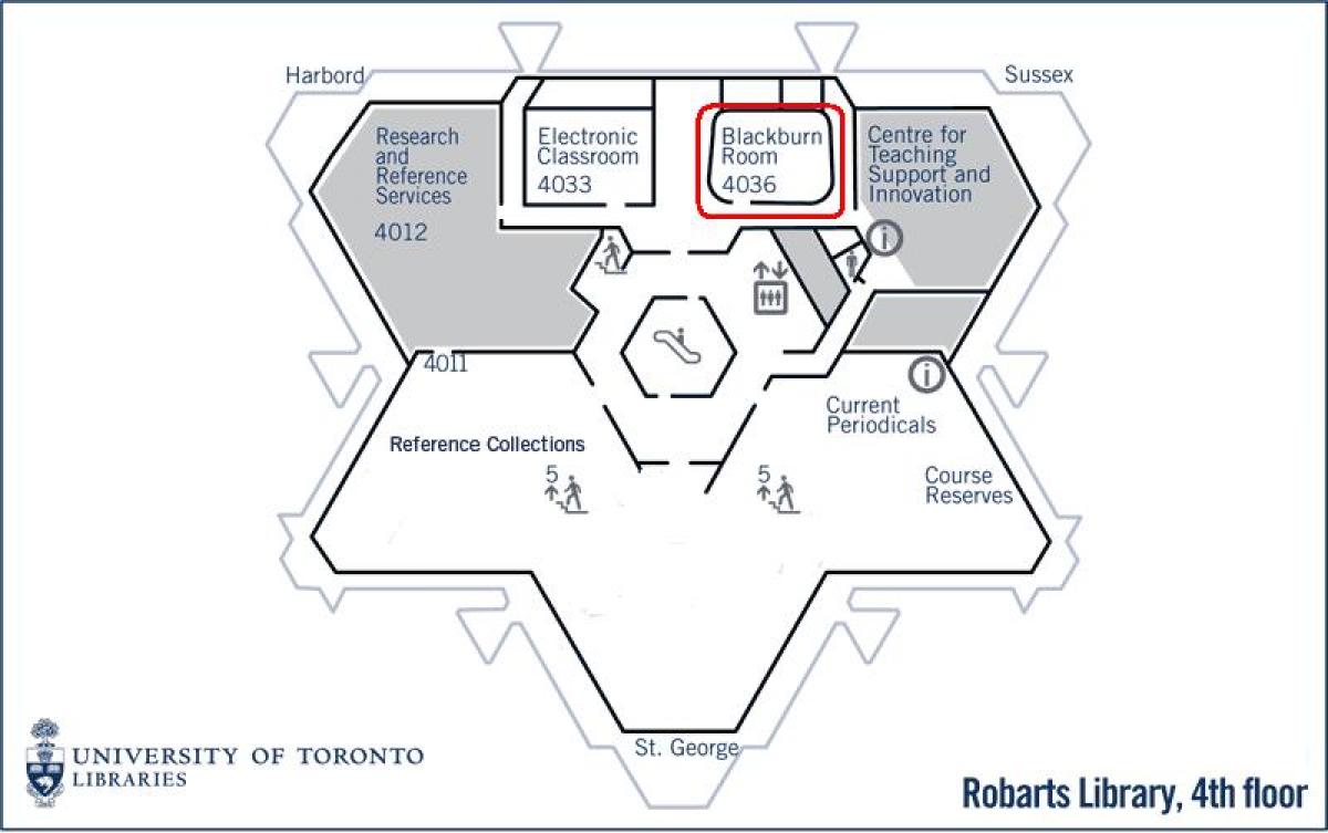Χάρτης του πανεπιστημίου του Τορόντο, Robarts library μπλάκμπερν δωμάτιο