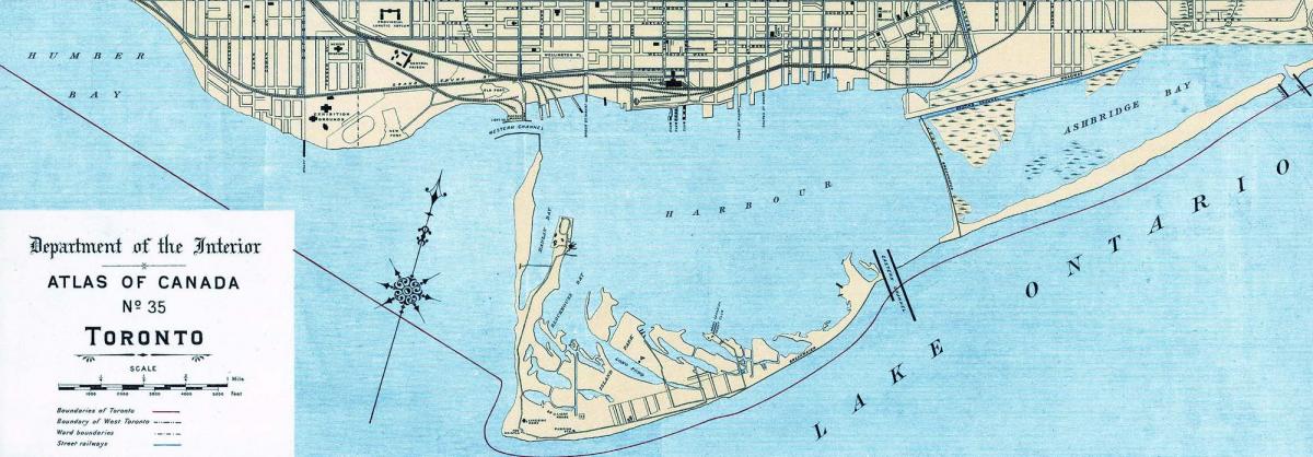 Χάρτης του Τορόντο Λιμάνι 1906