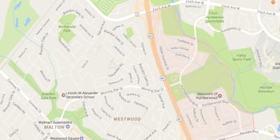 Χάρτης της Γειτονιάς γειτονιά Τορόντο