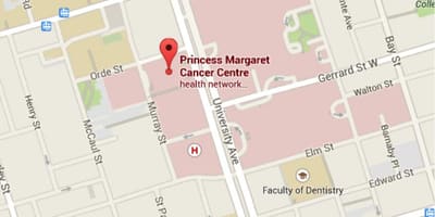 Χάρτης της Πριγκίπισσας Μαργαρίτας Cancer Centre Τορόντο