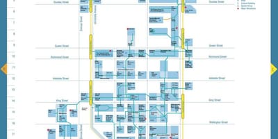 Χάρτης της Διαδρομής Οικονομική Περιοχή του Τορόντο