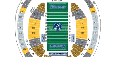 Χάρτης της Rogers centre ποδόσφαιρο