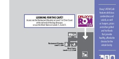 Εμφάνιση χάρτη Royal Ontario Museum café επίπεδο