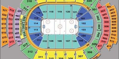 Χάρτης της Air Canada Centre καθιστικό - ACC