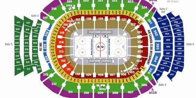 Χάρτης της Air Canada Centre suites - ACC