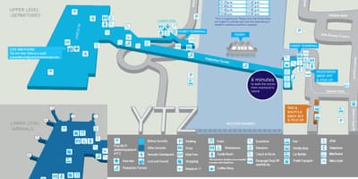 Χάρτης του Billy Bishop Toronto city airport