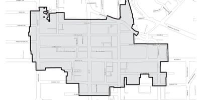 Χάρτης της Bloor Yorkville Τορόντο boudary