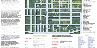 Χάρτης της Cabbagetown εκδηλώσεις Τορόντο