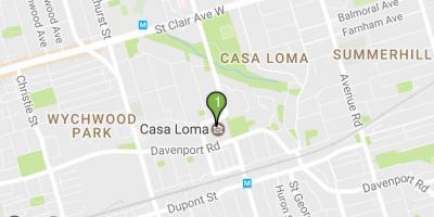 Χάρτης της Casa Loma Τορόντο