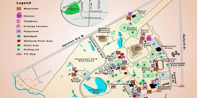 Χάρτης της Centennial Park του Θερμοκηπίου Τορόντο