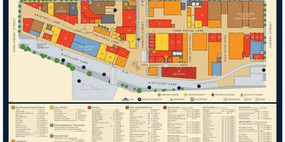 Εμφάνιση χάρτη Distillery District Τορόντο