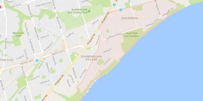Χάρτης της Guildwood γειτονιά Τορόντο