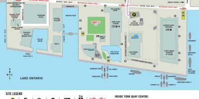 Χάρτης της Harbourfront Centre Τορόντο