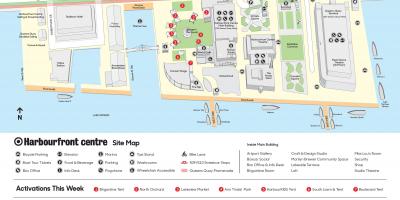 Χάρτης της Harbourfront centre στάθμευσης