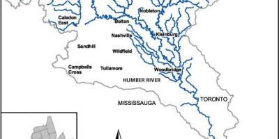 Χάρτης της Humber ποταμού