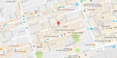 Χάρτης του John street Toronto