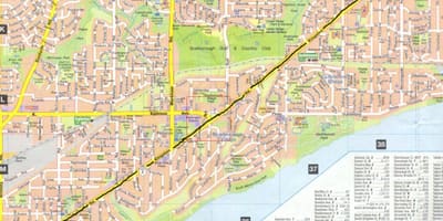 Χάρτης της Kingston road Toronto