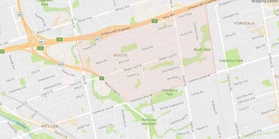 Χάρτης του Maple Leafneighbourhood Τορόντο