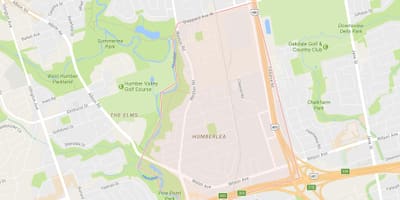 Χάρτης της Pelmo Park – Humberlea γειτονιά Τορόντο