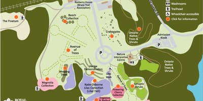 Χάρτης της RBG Arboretum