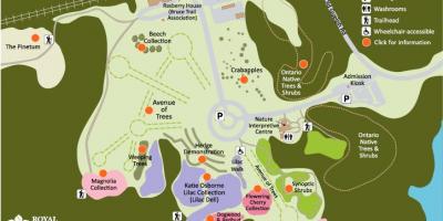 Χάρτης της RBG Arboretum
