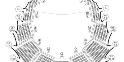 Χάρτης του Roy Thomson Hall ημιωρόφων