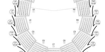Χάρτης του Roy Thomson Hall μπαλκόνι Τορόντο