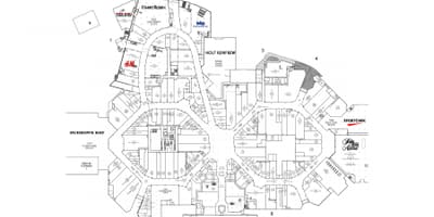 Χάρτης της Sherway Gardens επίπεδο 1