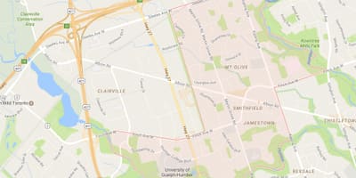 Χάρτης της Smithfield γειτονιά γειτονιά Τορόντο