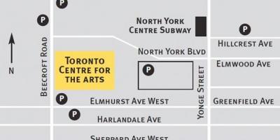 Χάρτης του Τορόντο κέντρο για τις τέχνες