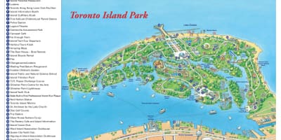 Χάρτης της Toronto island park