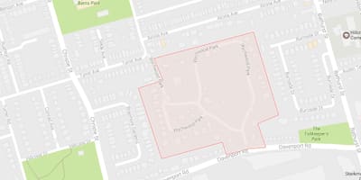 Χάρτης της Wychwood Park γειτονιά Τορόντο