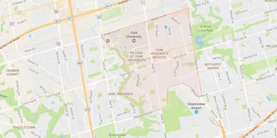 Χάρτης του York University Heights γειτονιά Τορόντο