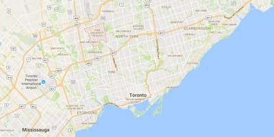 Χάρτης του York University Heights περιοχή, Τορόντο