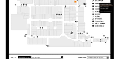 Χάρτης της Yorkdale Shopping Centre
