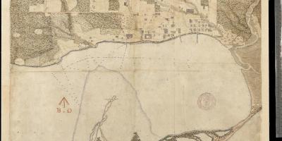 Χάρτης της γης του Γιορκ του Τορόντο πρώτο αιώνα 1787-1884