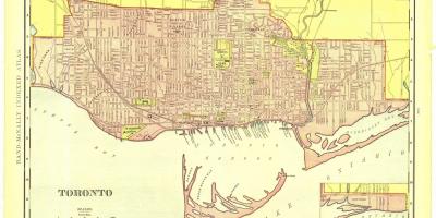 Χάρτης της ιστορικής Τορόντο